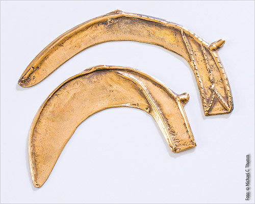 Sicheln Bronzerohlinge - Replik von Trommer Archaeotechnik
